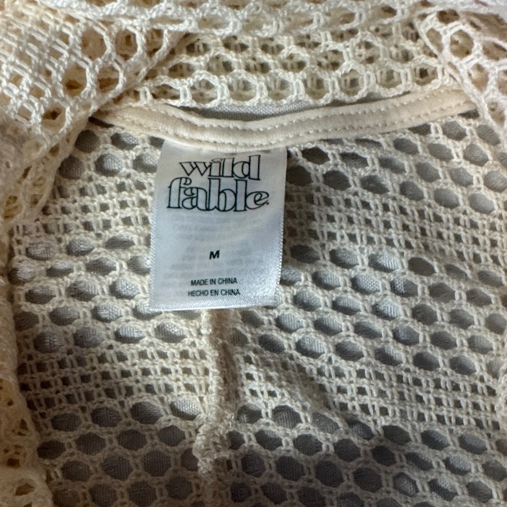 Wild Fable Cream Crochet Swim Coverup - Picture 2 of 4